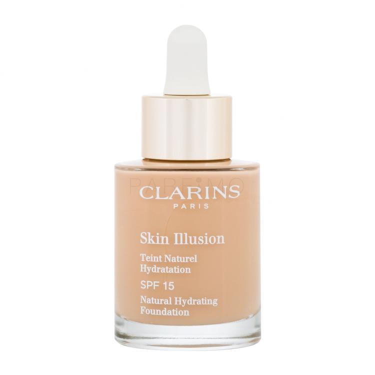 Clarins Skin Illusion Natural Hydrating SPF15 Puder za ženske 30 ml Odtenek 110 Honey