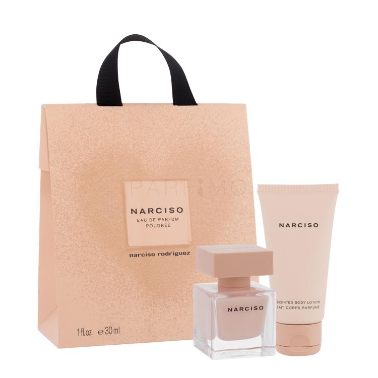 Narciso Rodriguez Narciso Poudrée Darilni set parfumska voda 30 ml + losjon za telo 50 ml poškodovana škatla