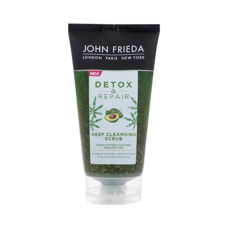 John Frieda Detox &amp; Repair Deep Cleansing Scrub Nega za lase za ženske 150 ml