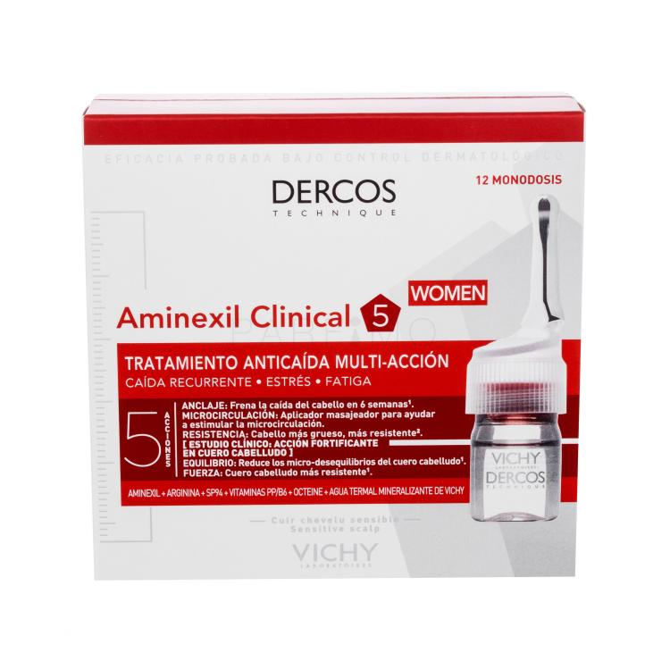 Vichy Dercos Aminexil Clinical 5 Izdelek proti izpadanju las za ženske 12x6 ml