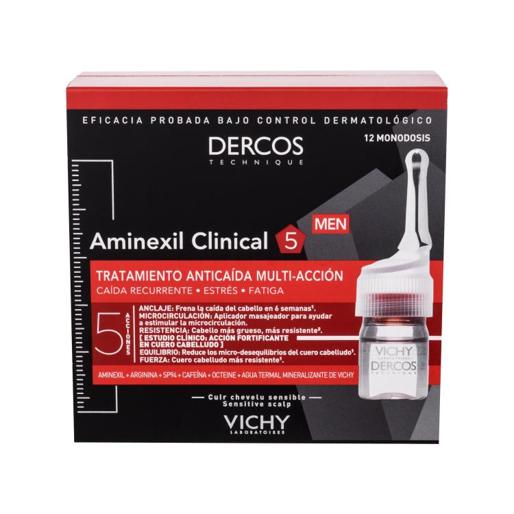 Vichy Dercos Aminexil Clinical 5 Izdelek proti izpadanju las za moške 12x6 ml