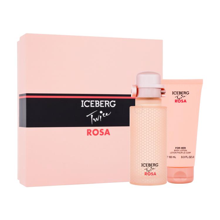 Iceberg Twice Rosa Darilni set toaletna voda 125 ml + losjon za telo 100 ml