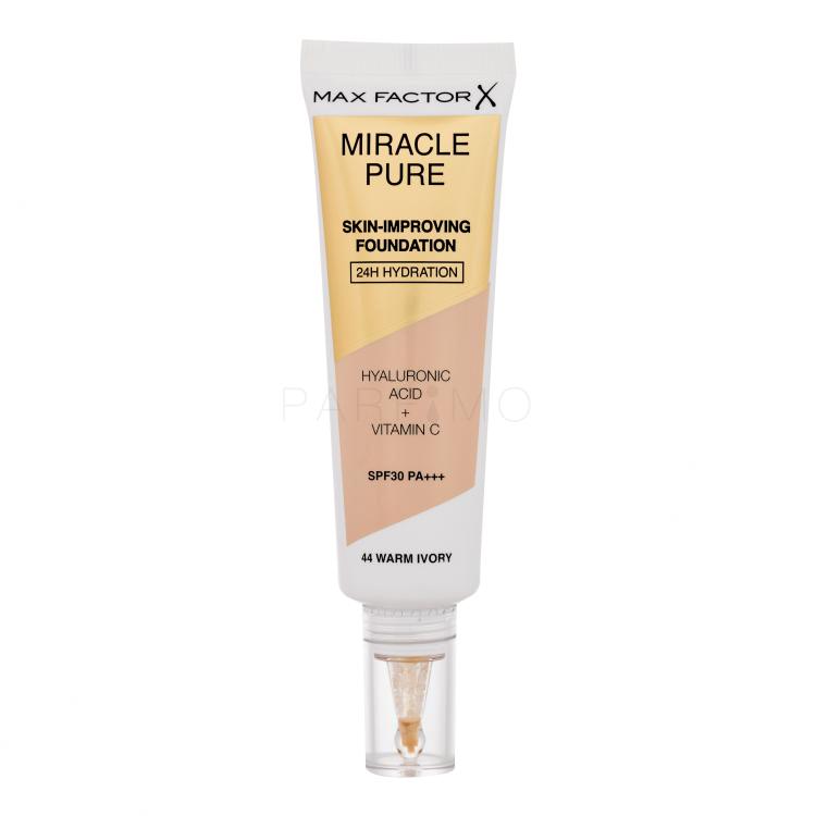 Max Factor Miracle Pure Skin-Improving Foundation SPF30 Puder za ženske 30 ml Odtenek 44 Warm Ivory