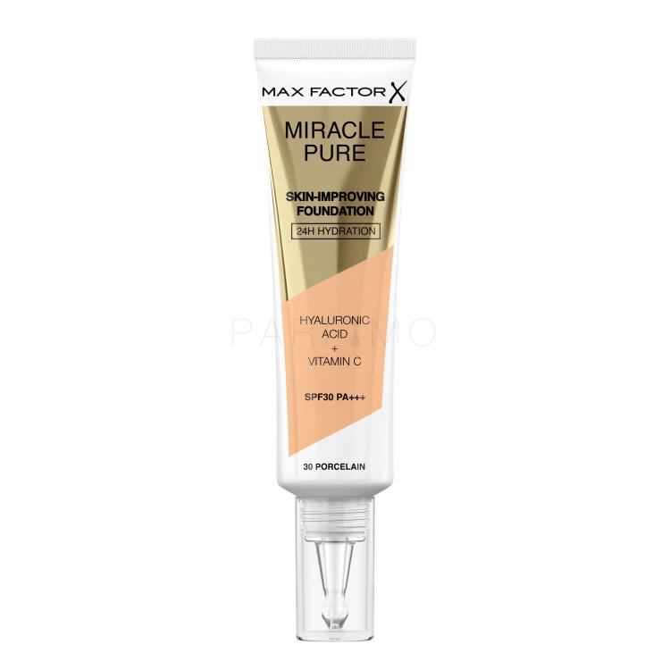 Max Factor Miracle Pure Skin-Improving Foundation SPF30 Puder za ženske 30 ml Odtenek 30 Porcelain