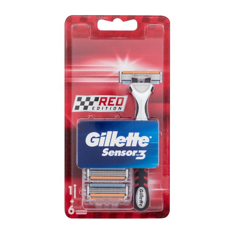 Gillette Sensor3 Red Edition Brivnik za moške Set
