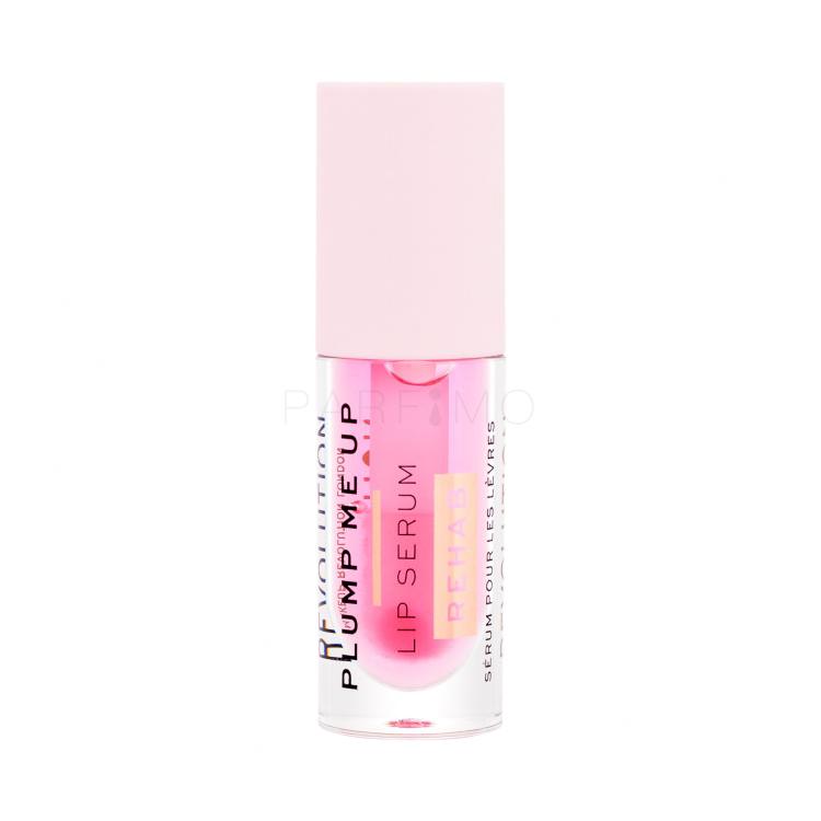 Makeup Revolution London Rehab Plump Me Up Lip Serum Olje za ustnice za ženske 4,6 ml Odtenek Pink Glaze