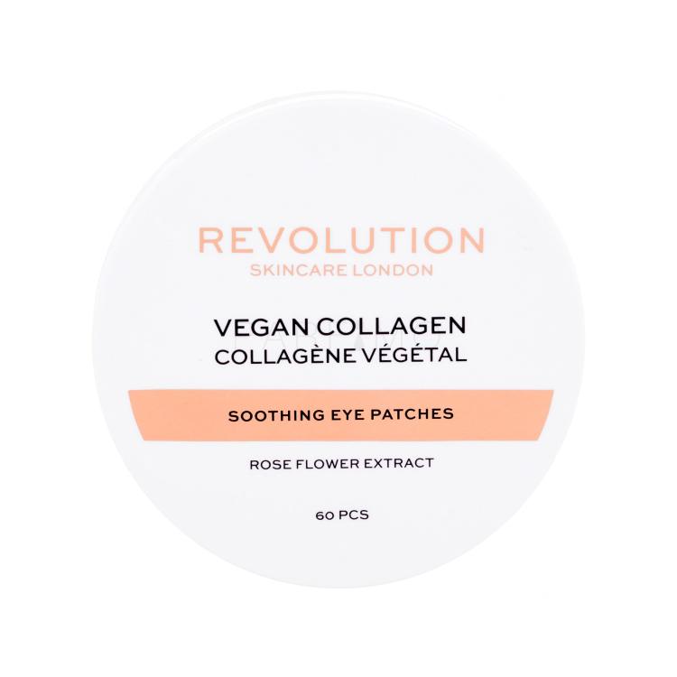 Revolution Skincare Vegan Collagen Soothing Eye Patches Maska za področje okoli oči za ženske 60 kos