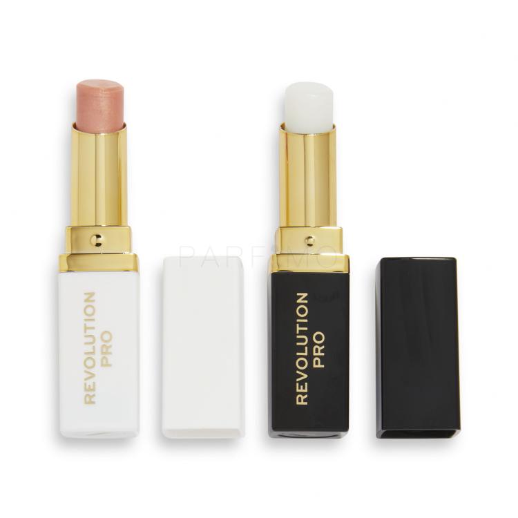 Revolution Pro Lip Balm Duo Darilni set balzam za ustnice Clear Lip Balm 2,7 g + balzam za ustnice Tinted Lip Balm 2,7 g