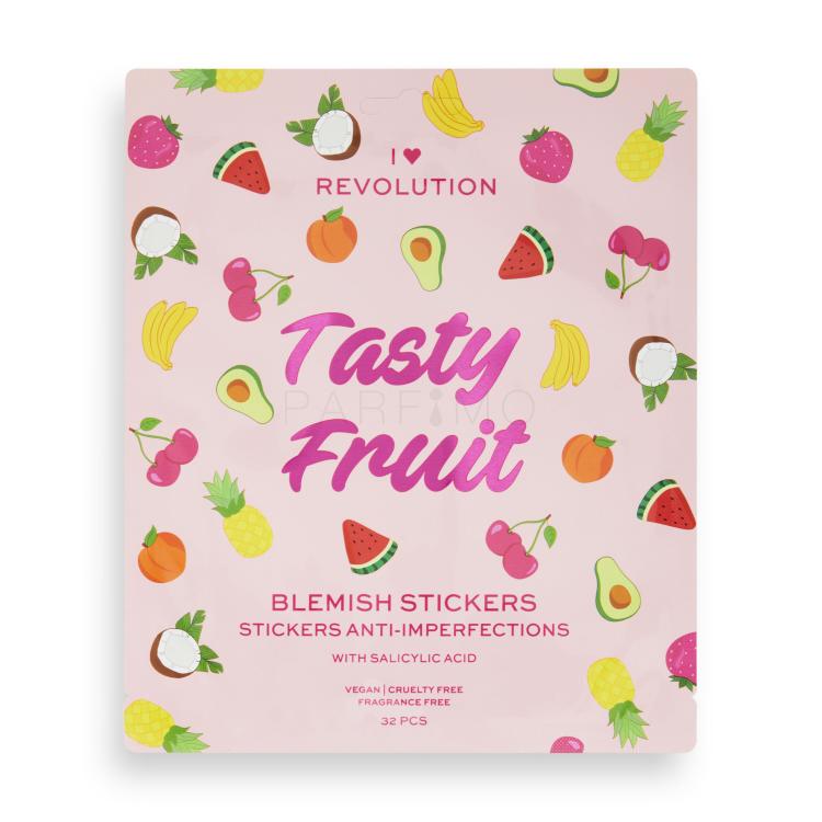 I Heart Revolution Tasty Fruit Blemish Stickers Nega problematične kože za ženske 32 kos