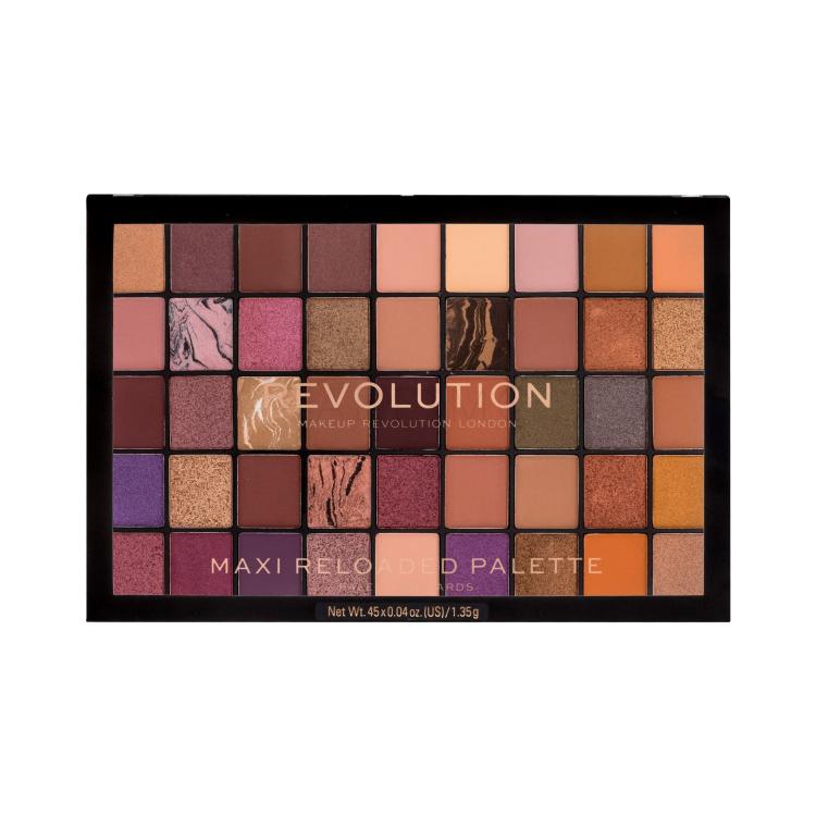 Makeup Revolution London Maxi Re-loaded Senčilo za oči za ženske 60,75 g Odtenek Infinite Bronze