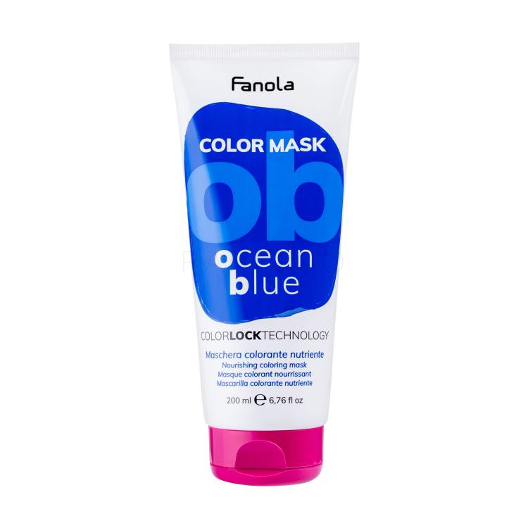 Fanola Color Mask Barva za lase za ženske 200 ml Odtenek Ocean Blue