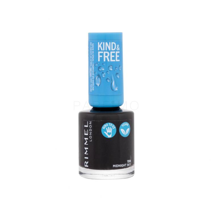 Rimmel London Kind &amp; Free Lak za nohte za ženske 8 ml Odtenek 159 Midnight Sky