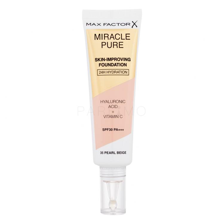 Max Factor Miracle Pure Skin-Improving Foundation SPF30 Puder za ženske 30 ml Odtenek 35 Pearl Beige