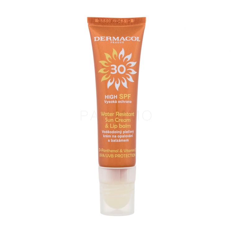 Dermacol Sun Water Resistant Cream &amp; Lip Balm SPF30 Zaščita pred soncem za obraz 30 ml