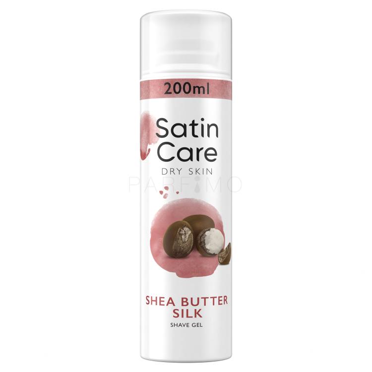 Gillette Satin Care Dry Skin Shea Butter Silk Gel za britje za ženske 200 ml