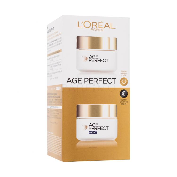 L&#039;Oréal Paris Age Perfect Darilni set dnevna krema za obraz Age Perfect 50 ml + nočna krema za obraz Age Perfect 50 ml