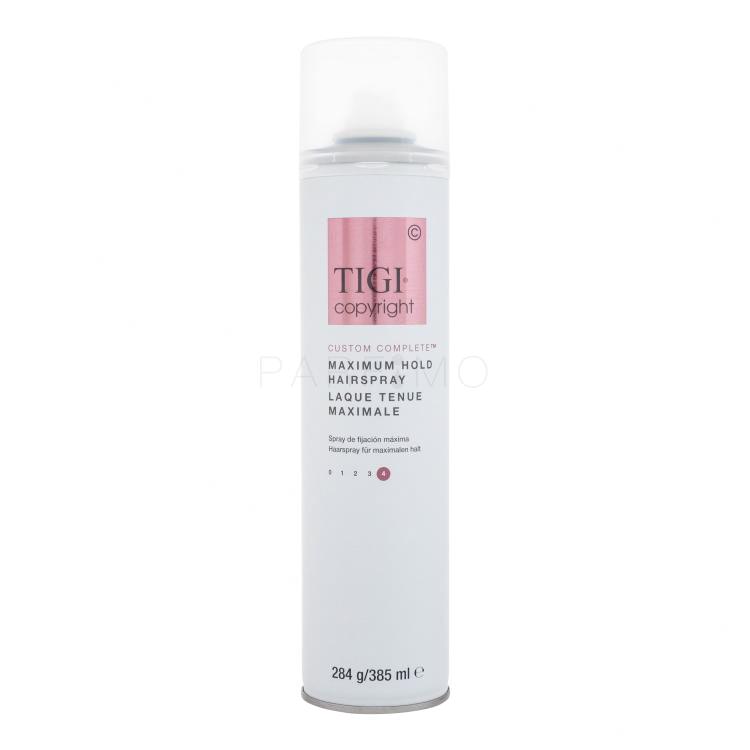 Tigi Copyright Custom Complete Maximum Hold Hairspray Lak za lase za ženske 385 ml