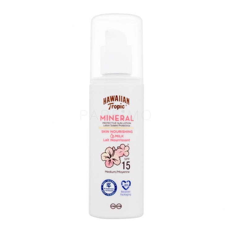 Hawaiian Tropic Mineral Skin Nourishing Milk SPF15 Zaščita pred soncem za telo 100 ml