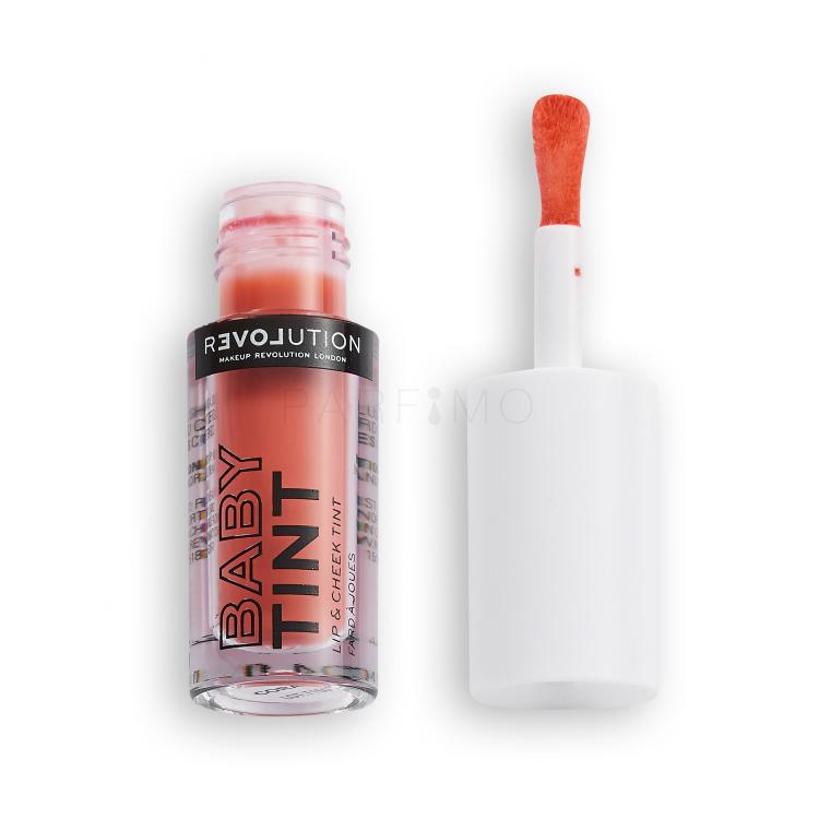 Revolution Relove Baby Tint Lip &amp; Cheek Šminka za ženske 1,4 ml Odtenek Coral