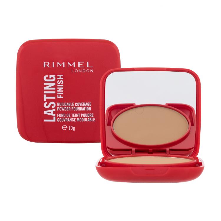 Rimmel London Lasting Finish Powder Foundation Puder za ženske 10 g Odtenek 010 Latte