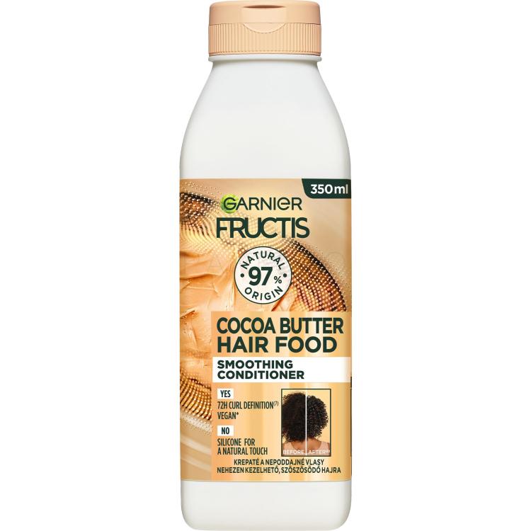 Garnier Fructis Hair Food Cocoa Butter Smoothing Conditioner Balzam za lase za ženske 350 ml