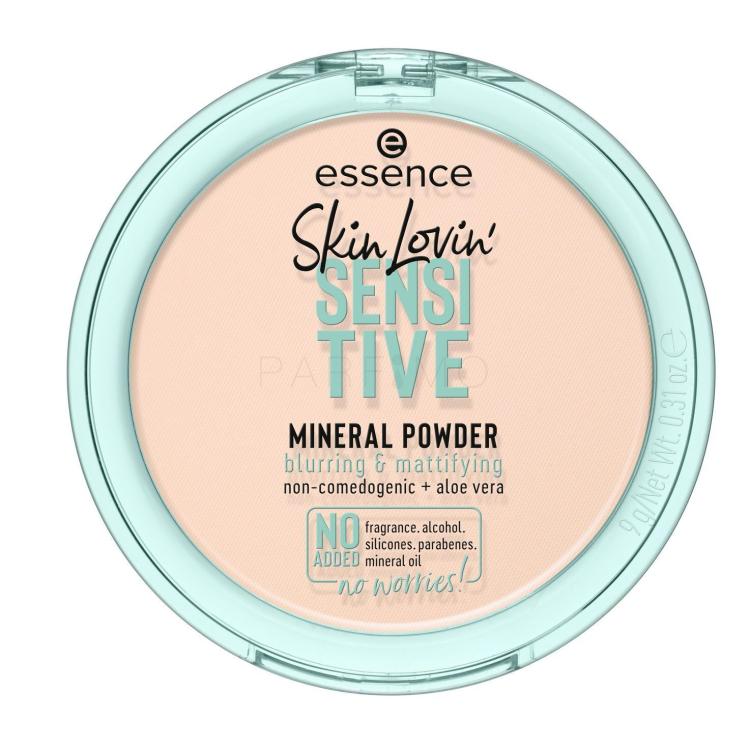 Essence Skin Lovin&#039; Sensitive Mineral Powder Puder v prahu za ženske 9 g Odtenek 01 Translucent