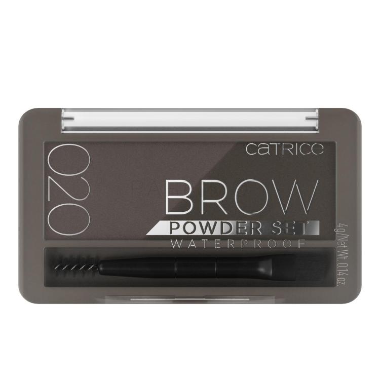 Catrice Brow Powder Set Waterproof Paletka za obrvi za ženske 4 g Odtenek 020 Ash Brown