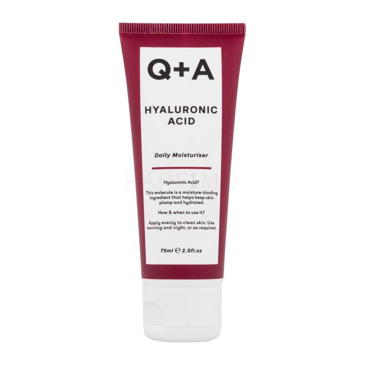 Q+A Hyaluronic Acid Daily Moisturiser Dnevna krema za obraz za ženske 75 ml
