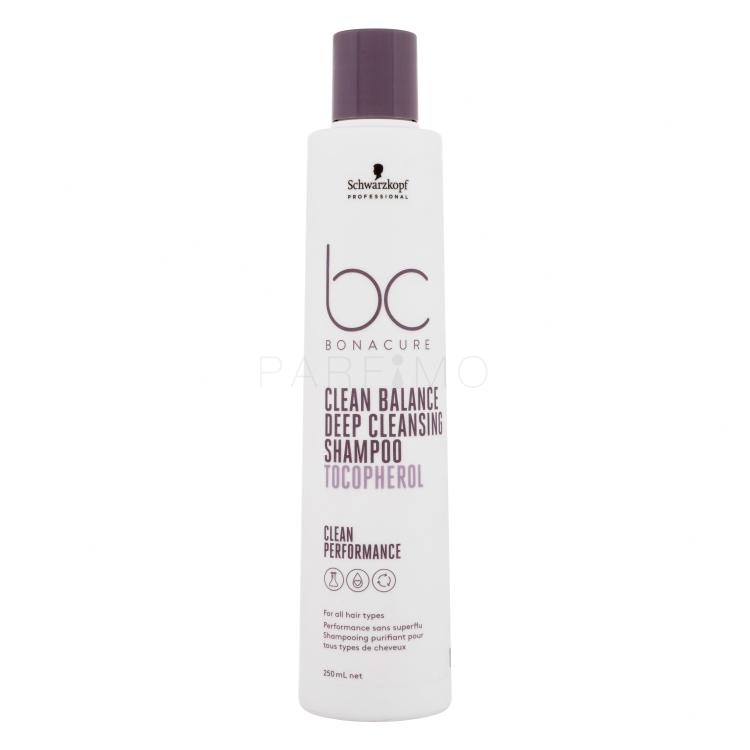 Schwarzkopf Professional BC Bonacure Clean Balance Tocopherol Shampoo Šampon za ženske 250 ml