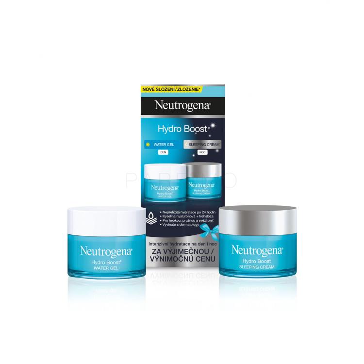 Neutrogena Hydro Boost Darilni set dnevni gel za obraz Hydro Boost Water Gel 50 ml + nočna krema za obraz Hydro Boost Sleeping Cream 50 ml