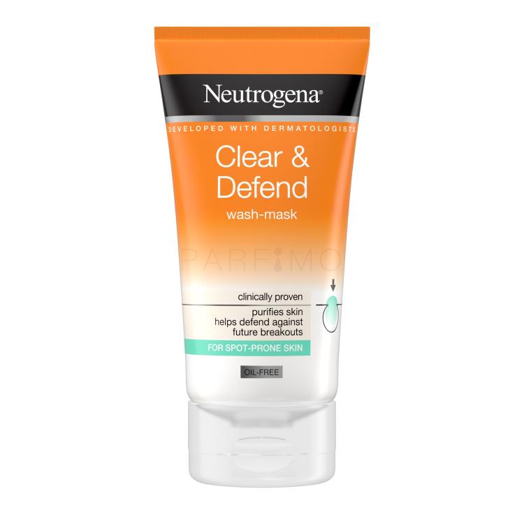 Neutrogena Clear &amp; Defend Wash-Mask Maska za obraz 150 ml
