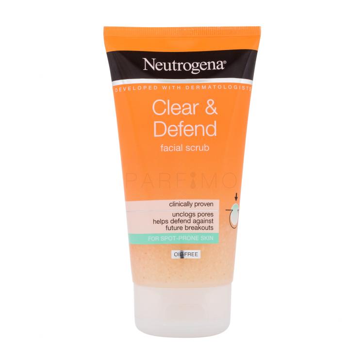 Neutrogena Clear &amp; Defend Facial Scrub Piling 150 ml