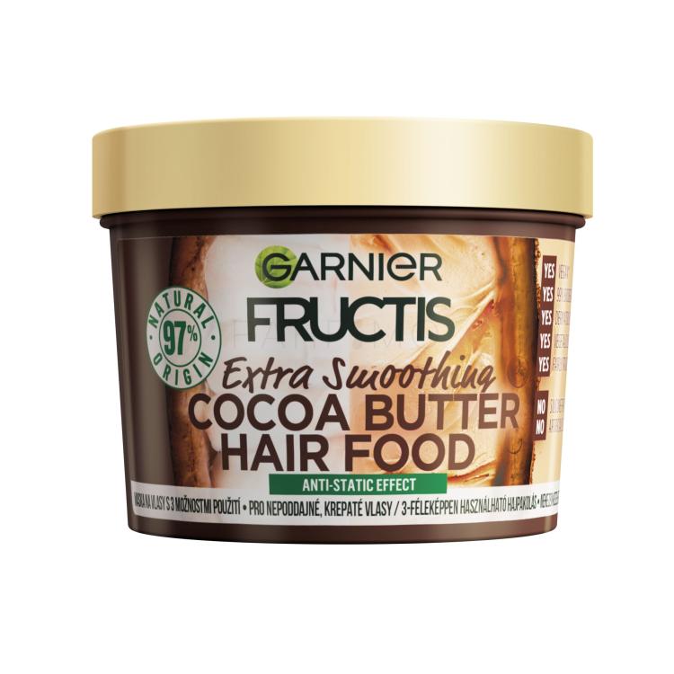 Garnier Fructis Hair Food Cocoa Butter Extra Smoothing Mask Maska za lase za ženske 390 ml