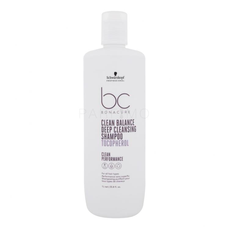 Schwarzkopf Professional BC Bonacure Clean Balance Tocopherol Shampoo Šampon za ženske 1000 ml