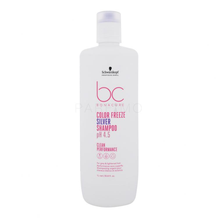 Schwarzkopf Professional BC Bonacure Color Freeze pH 4.5 Shampoo Silver Šampon za ženske 1000 ml