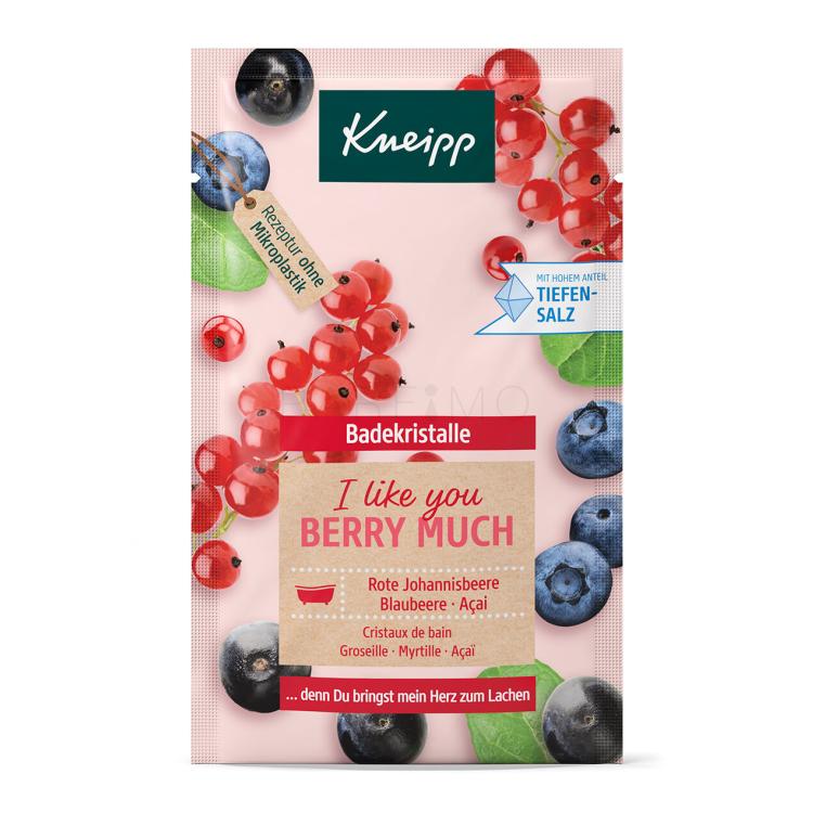 Kneipp Mineral Bath Salt I Like You Berry Much Redcurrant, Blueberry &amp; Acai Kopalna sol 60 g