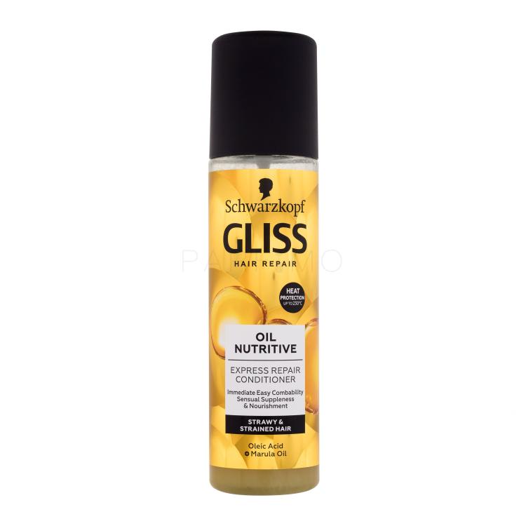 Schwarzkopf Gliss Oil Nutritive Express-Repair-Conditioner Balzam za lase za ženske 200 ml