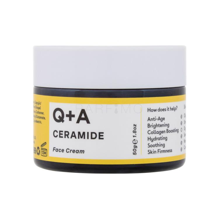 Q+A Ceramide Barrier Defence Face Cream Dnevna krema za obraz za ženske 50 g
