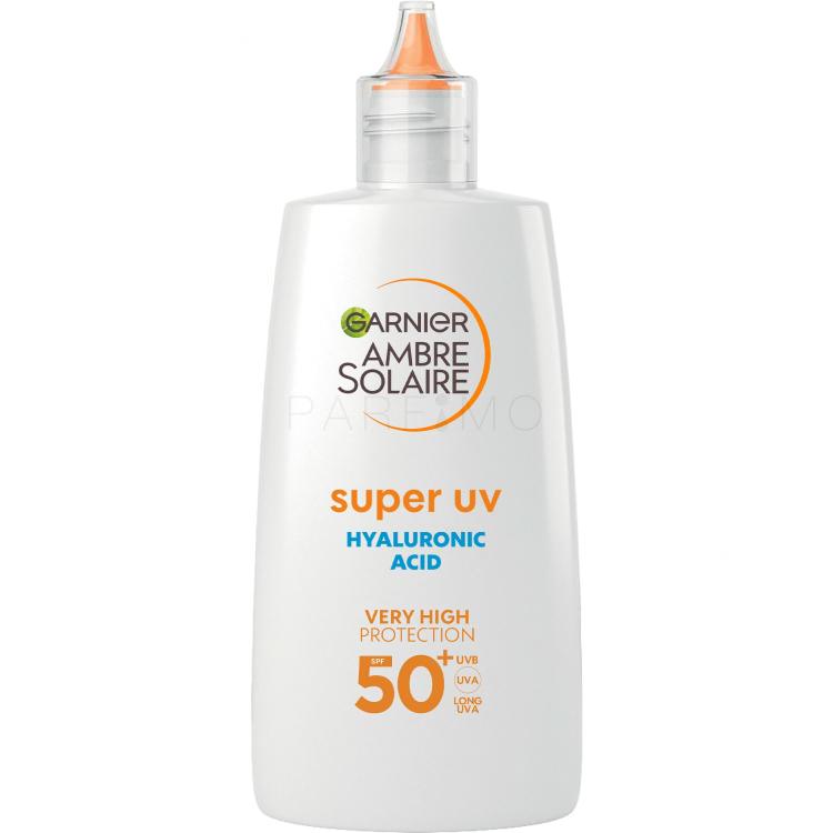 Garnier Ambre Solaire Super UV Hyaluronic Acid SPF50+ Zaščita pred soncem za obraz 40 ml