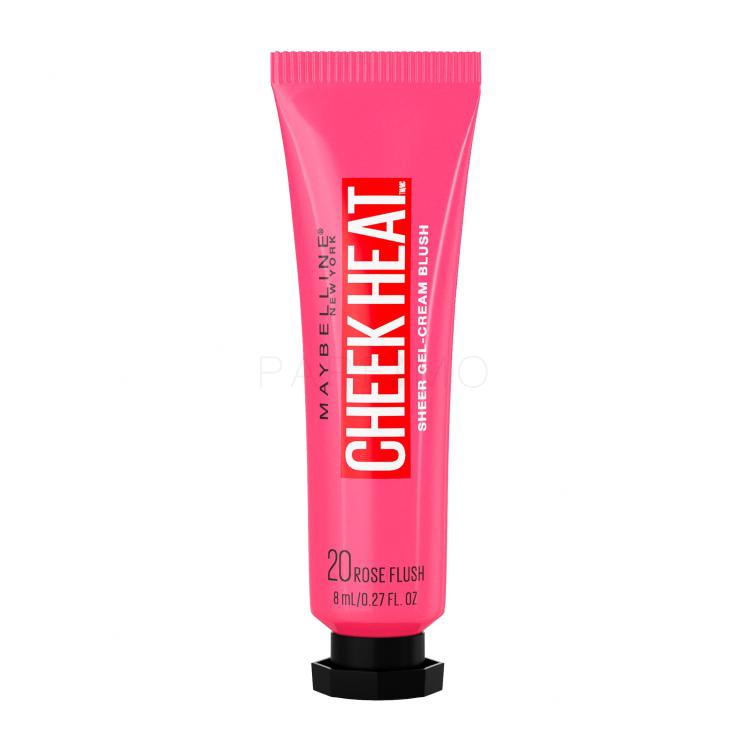 Maybelline Cheek Heat Rdečilo za obraz za ženske 8 ml Odtenek 20 Rose Flash