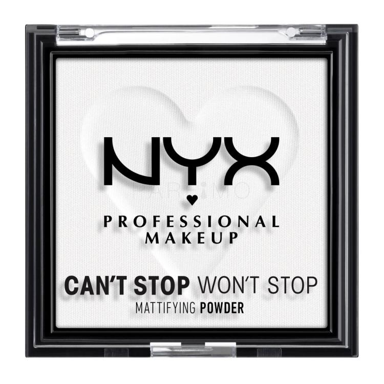 NYX Professional Makeup Can&#039;t Stop Won&#039;t Stop Mattifying Powder Puder v prahu za ženske 6 g Odtenek 11 Bright Translucent