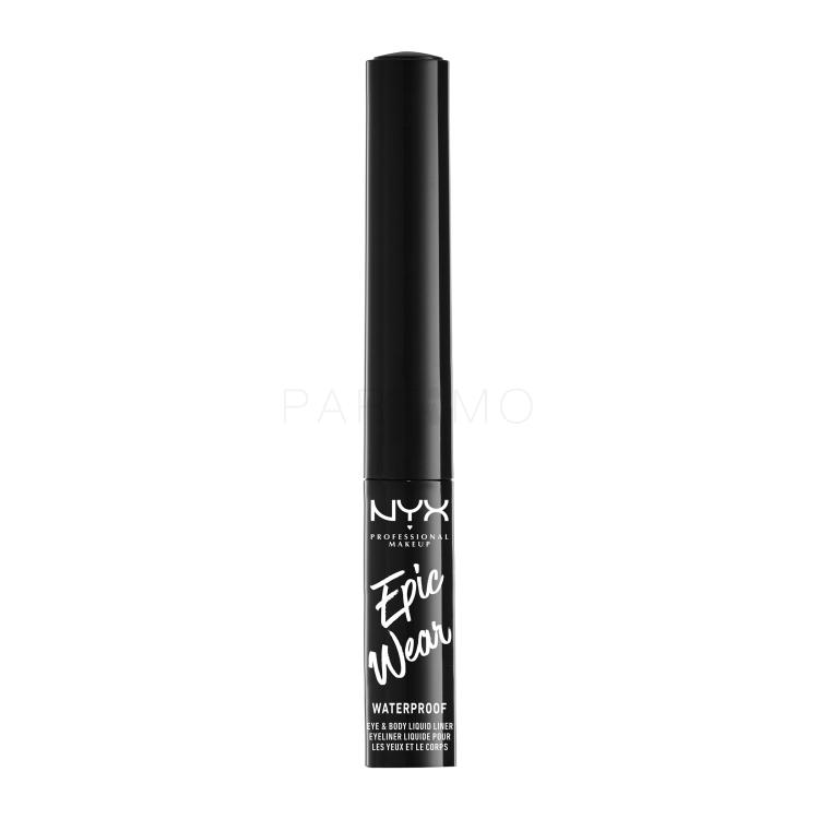 NYX Professional Makeup Epic Wear Waterproof Črtalo za oči za ženske 3,5 ml Odtenek 01 Black