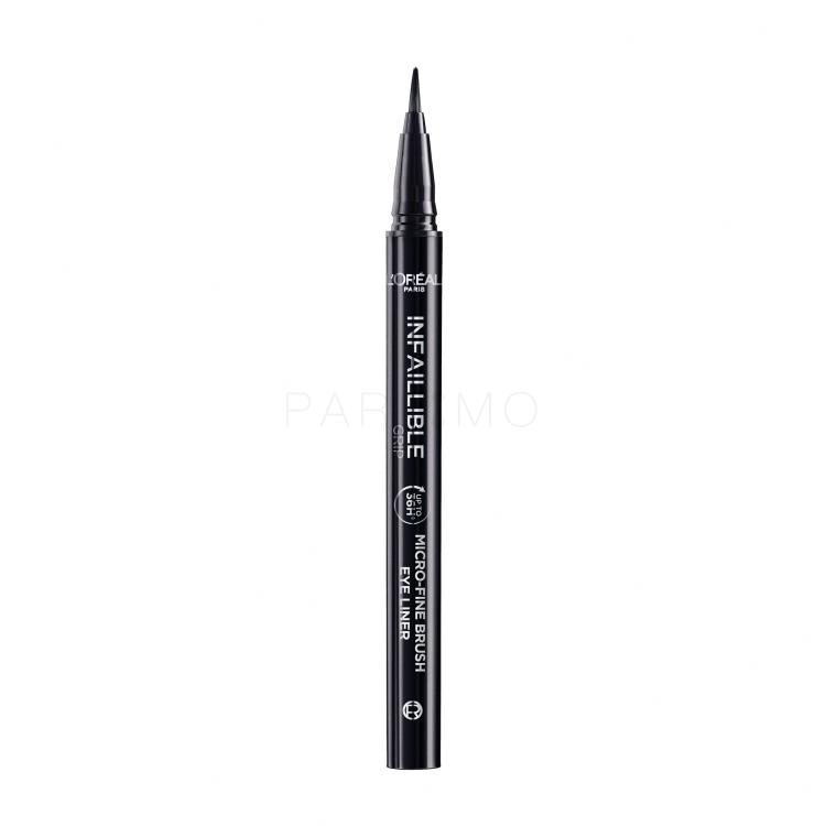 L&#039;Oréal Paris Infaillible Grip 36H Micro-Fine Brush Eye Liner Črtalo za oči za ženske 0,4 g Odtenek 01 Obsidian Black