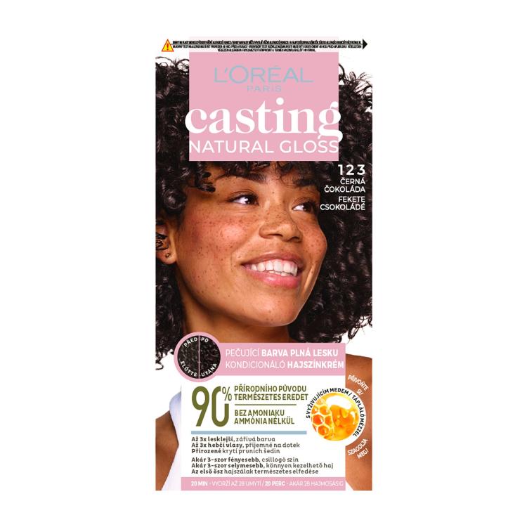 L&#039;Oréal Paris Casting Natural Gloss Barva za lase za ženske 48 ml Odtenek 123
