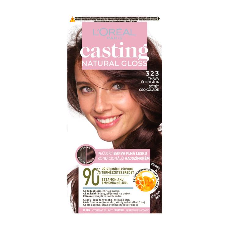 L&#039;Oréal Paris Casting Natural Gloss Barva za lase za ženske 48 ml Odtenek 323