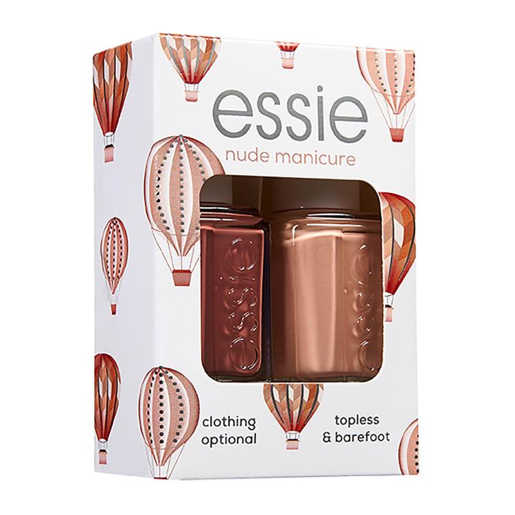 Essie Nude Manicure Darilni set lak za nohte 13,5 ml + lak za nohte 13,5 ml Topless &amp; Barefoot