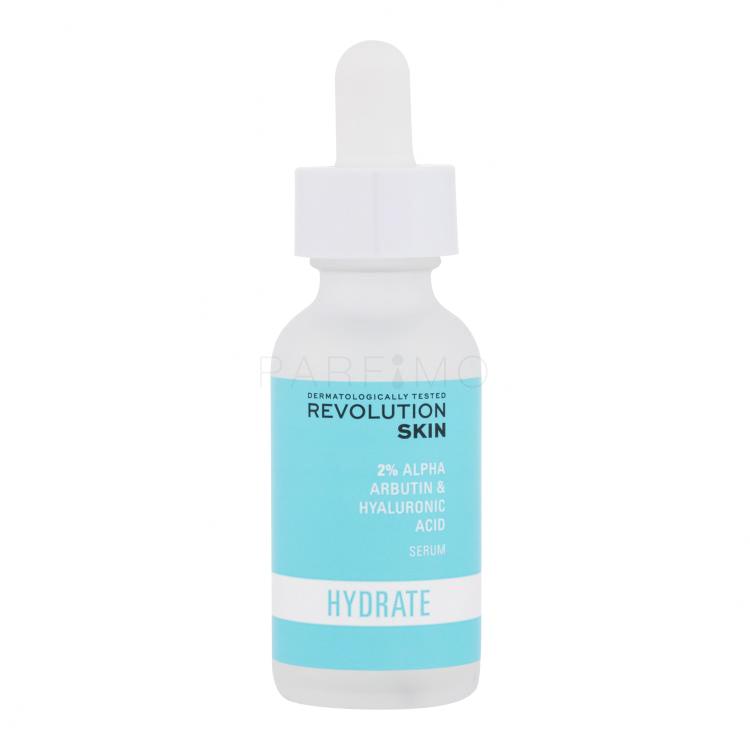 Revolution Skincare Hydrate 2% Alpha Arbutin &amp; Hyaluronic Acid Serum Serum za obraz za ženske 30 ml