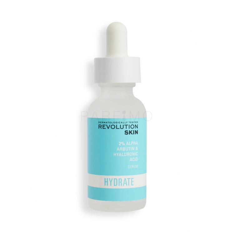 Revolution Skincare Hydrate 2% Alpha Arbutin &amp; Hyaluronic Acid Serum Serum za obraz za ženske 30 ml