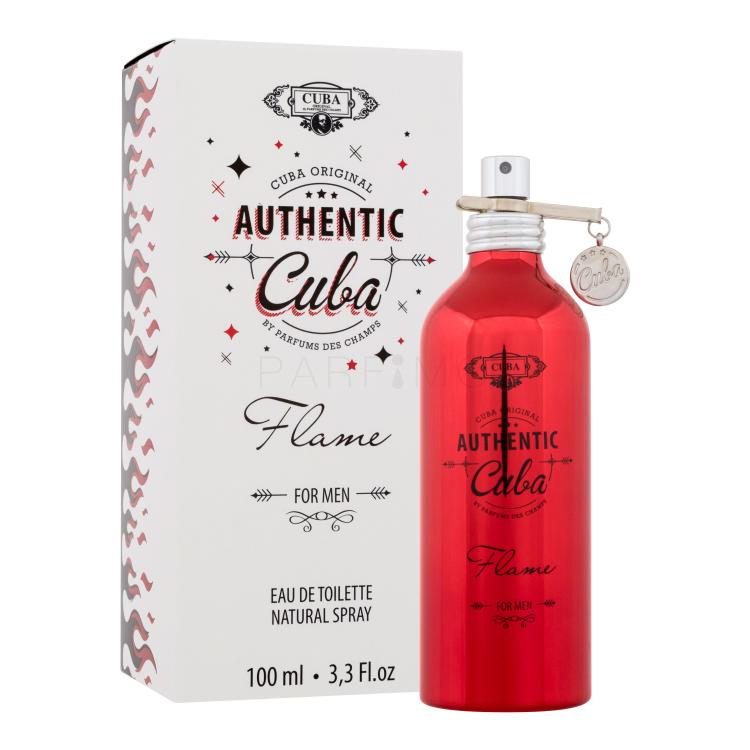 Cuba Authentic Flame Toaletna voda za moške 100 ml poškodovana škatla