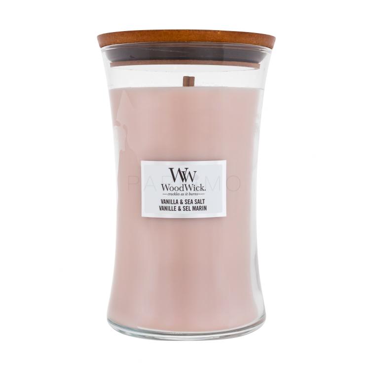 WoodWick Vanilla &amp; Sea Salt Dišeča svečka 610 g